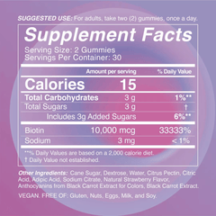 IGK Extra Extra Biotin Hair Gummies