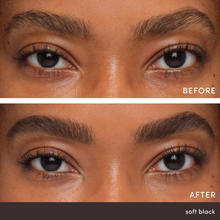 Load image into Gallery viewer, Jane Iredale PureBrow Brow Gel Soft Black Model Shop At Exclusive Beauty
