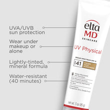 Load image into Gallery viewer, EltaMD UV Physical Broad-Spectrum SPF 41 Tinted Face Sunscreen
