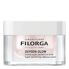 Filorga Oxygen-Glow super-perfecting radiance cream closed jar on white background