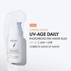 Vichy Capital Soleil UV-Age Daily SPF 60 UVA UVB broad spectrum sunscreen, corrects signs of aging