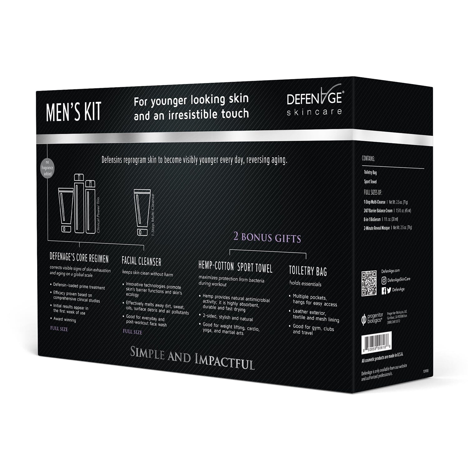 DefenAge Men's Kit DefenAge Shop at Exclusive Beauty
