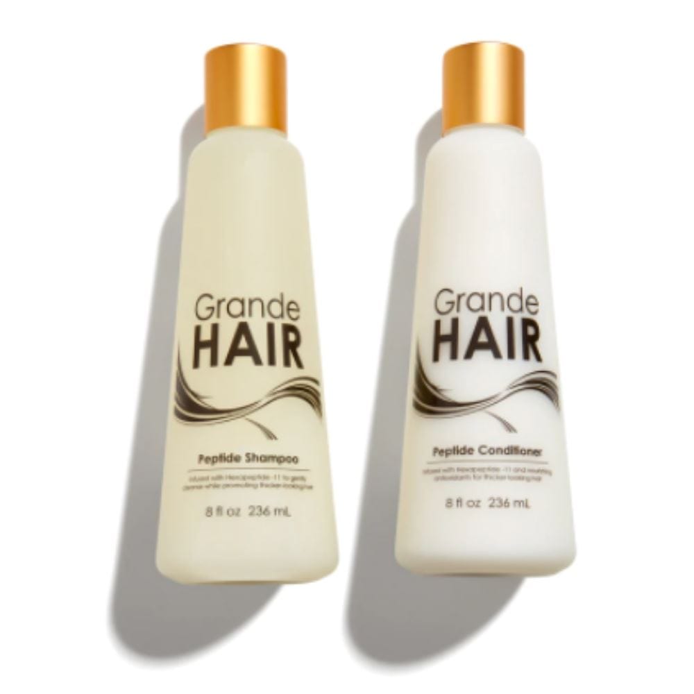 Grande Cosmetics GrandeHAIR Peptide Shampoo+Conditioner DUO ($50 Value) Grande Cosmetics Shop at Exclusive Beauty