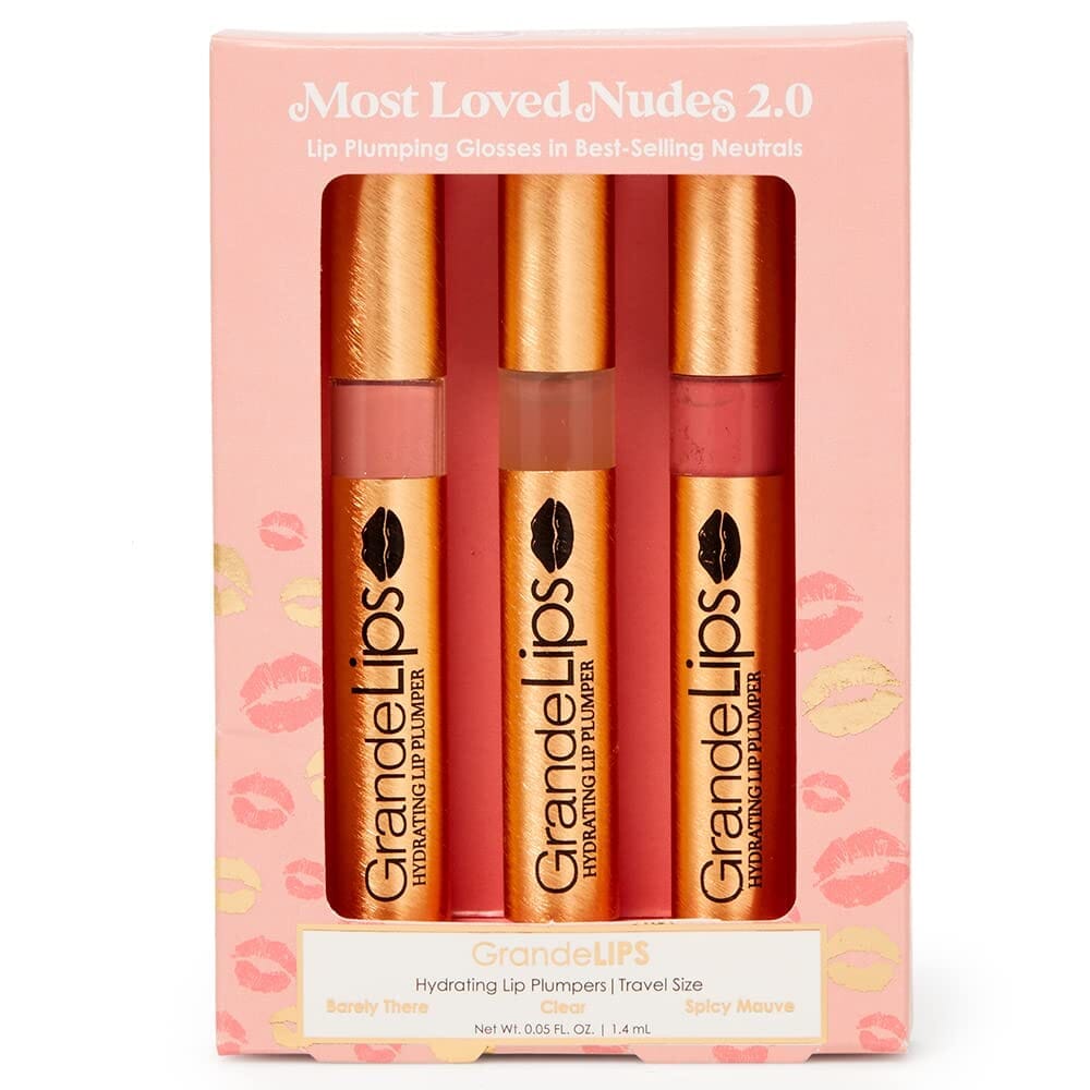 Grande Cosmetics Most Loved Lip Plumper Glosses Nudes 2.0 Set ($42 Value) Grande Cosmetics Shop at Exclusive Beauty