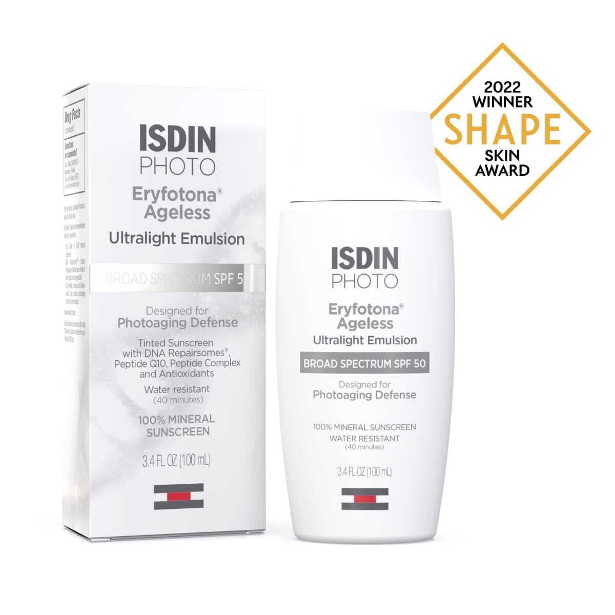 ISDIN Eryfotona Ageless Tinted Mineral Sunscreen SPF 50 ISDIN Shop at Exclusive Beauty