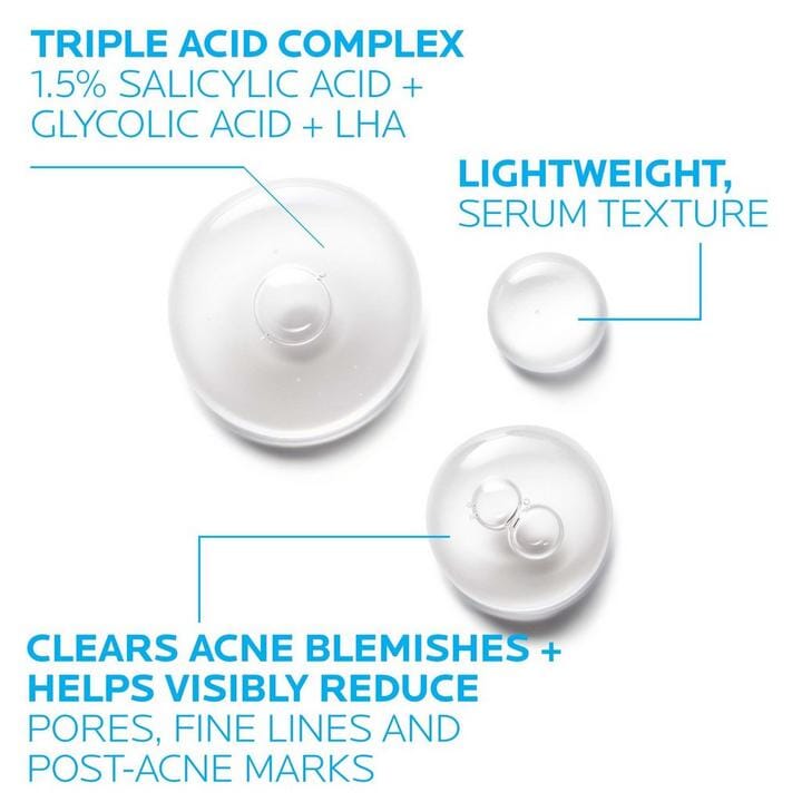 La Roche-Posay Effaclar Salicylic Acid Acne Treatment Serum Face Serums La Roche-Posay Shop at Exclusive Beauty