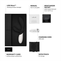 LELO LOKI Wave Prostate Massagers Obsidian Black LELO Shop at Exclusive Beauty