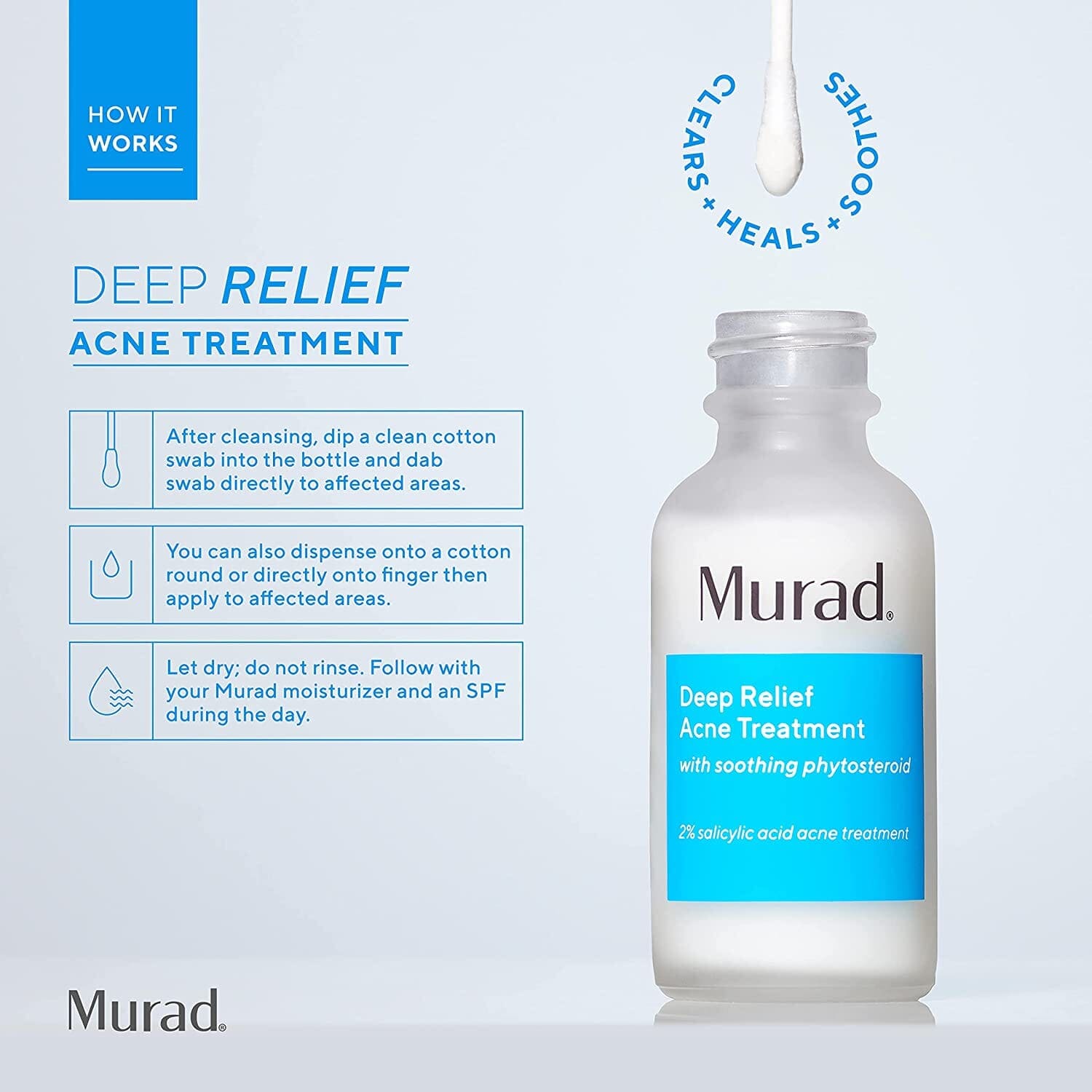 Murad Deep Relief Acne Treatment with 2% Salicylic Acid Murad Shop at Exclusive Beauty