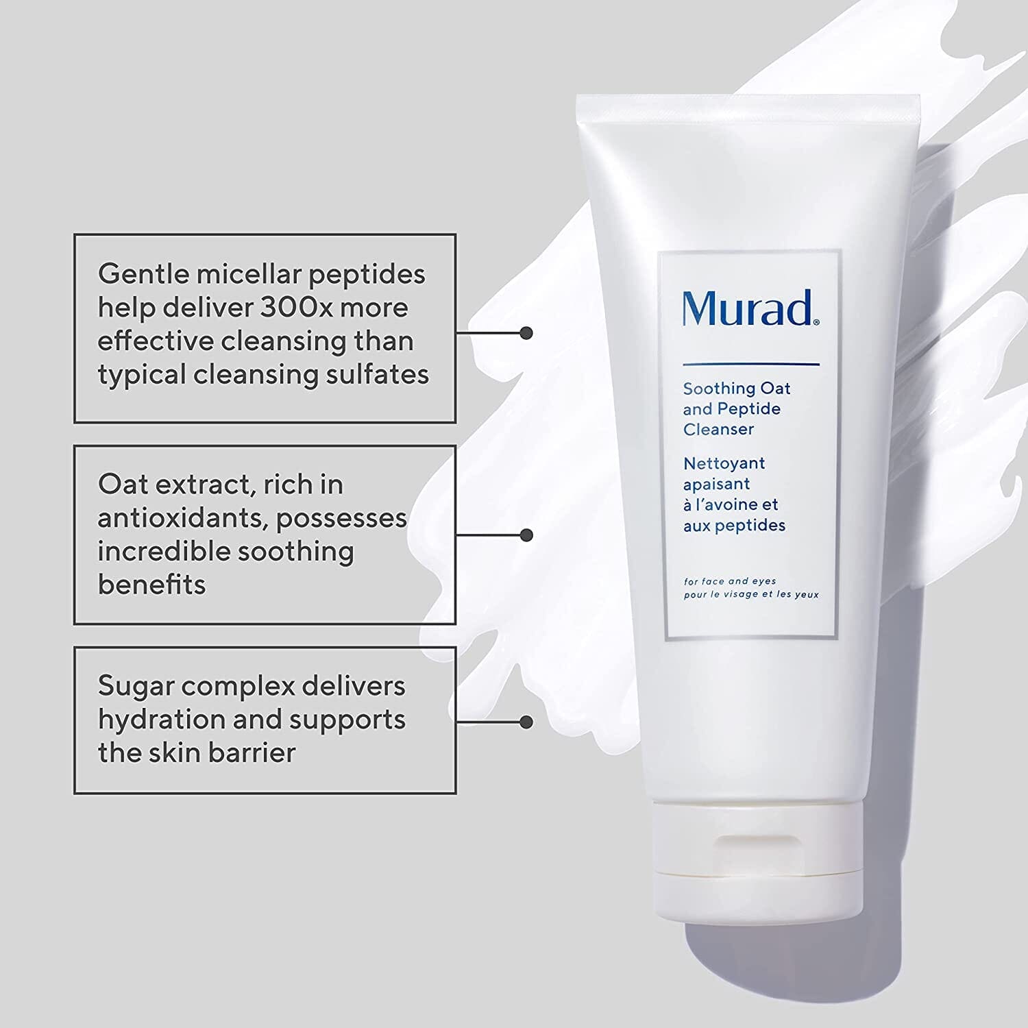 Murad Soothing Oat and Peptide Cleanser Murad Shop at Exclusive Beauty