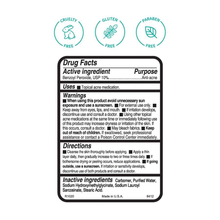 Replenix BP Acne Gel 10% Spot Treatment Replenix Shop at Exclusive Beauty