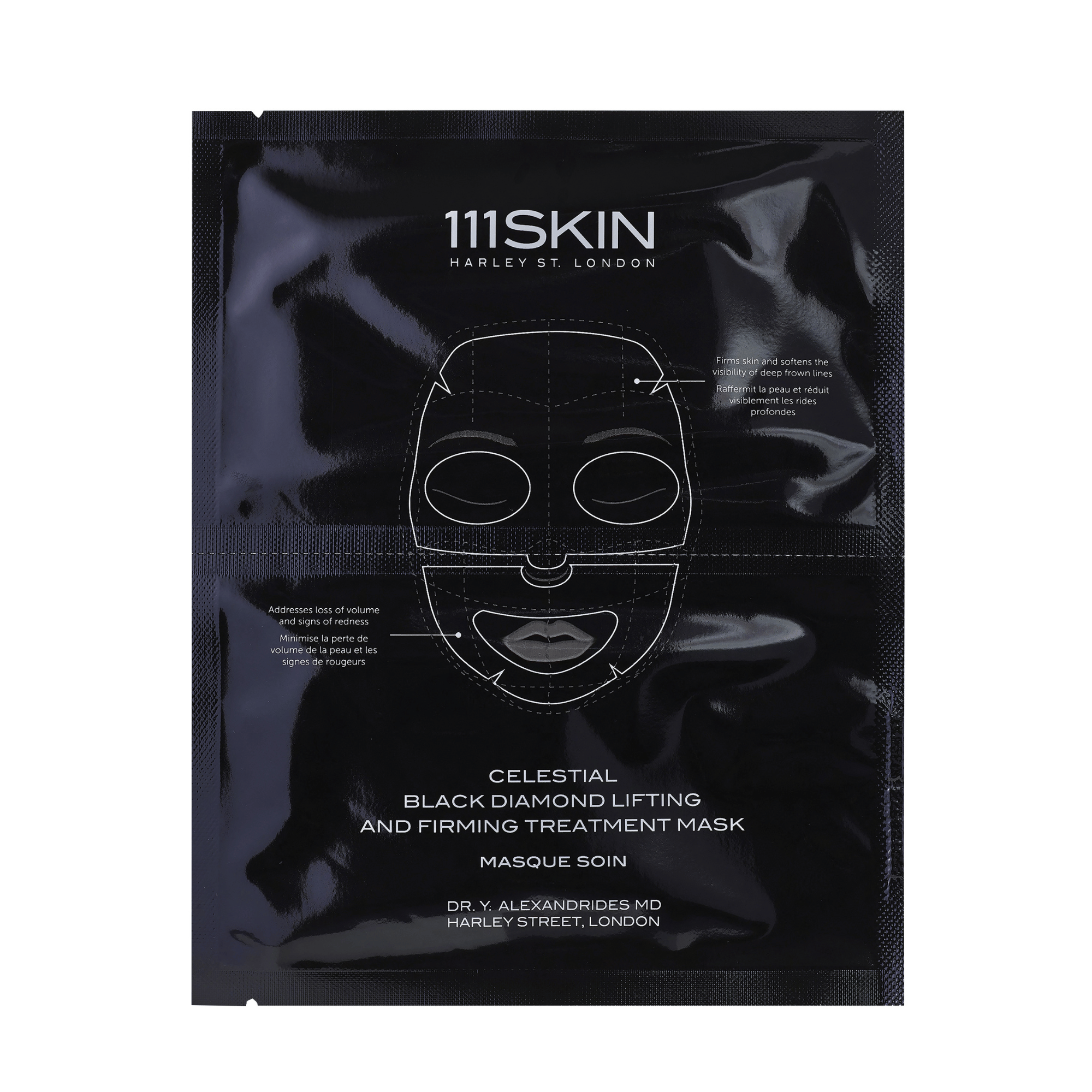 111SKIN Celestial Black Diamond Lifting and Firming Face Mask available at Exclusive Beauty Club. Smooth fine lines and wrinkles.