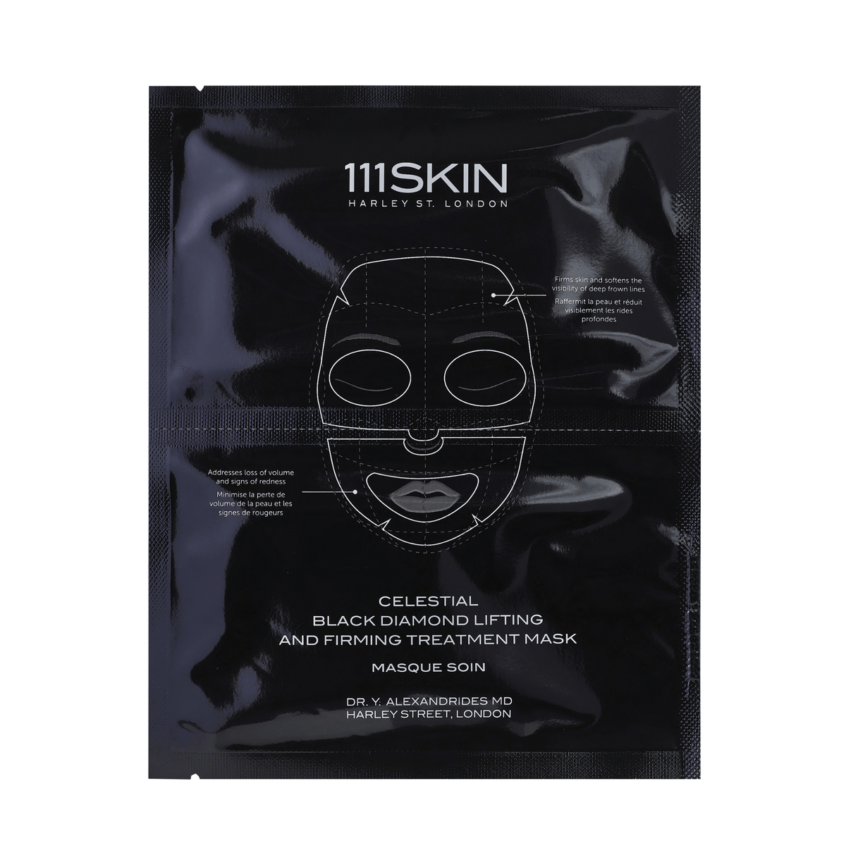 111SKIN Celestial Black Diamond Lifting and Firming Face Mask available at Exclusive Beauty Club. Smooth fine lines and wrinkles.