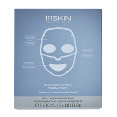 111SKIN Cryo De-Puffing Facial Mask available at Exclusive Beauty Club. Targets puffiness and dullness in the skin.