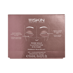 111SKIN Rose Gold Illuminating Eye Masks available at Exclusive Beauty Club. Brighten and illuminate under eyes.