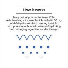 PCA Skin Hyaluronic Acid Microneedle Eye Patches How it Works Shop at Exclusive Beauty