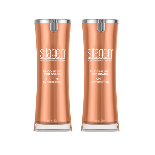 Silagen silicone gel for scars with SPF 30 twin pack