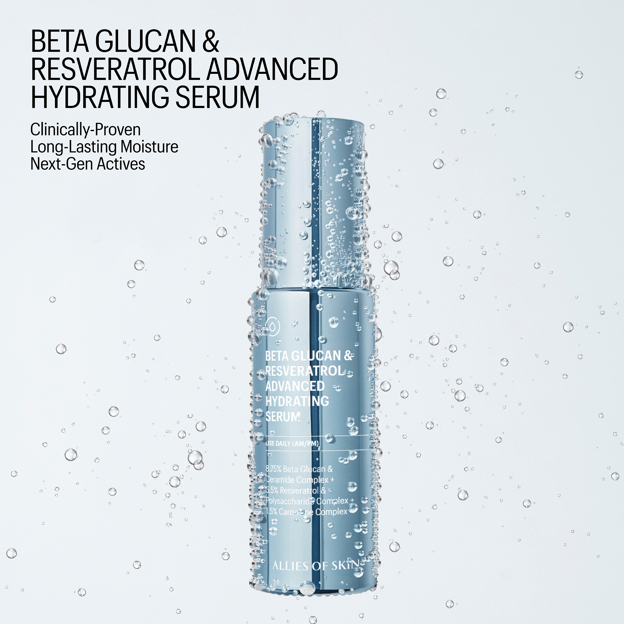 Allies of Skin Beta Glucan and Resveratrol Advanced Hydrating Serum
