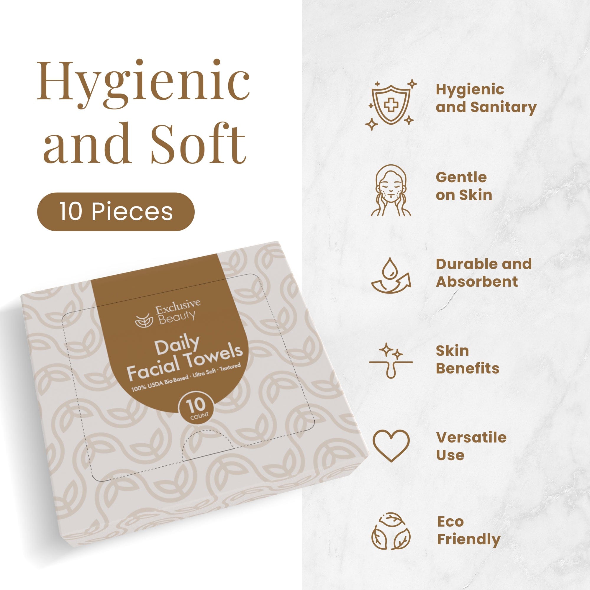 Exclusive Beauty Daily Facial Towels 10 Pack 4