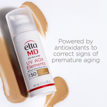 将图片加载到图库查看器，EltaMD UV AOX Elements SPF 50 Tinted Face Sunscreen, Anti-Aging Powered By Antioxidants, shop at Exclusive Beauty
