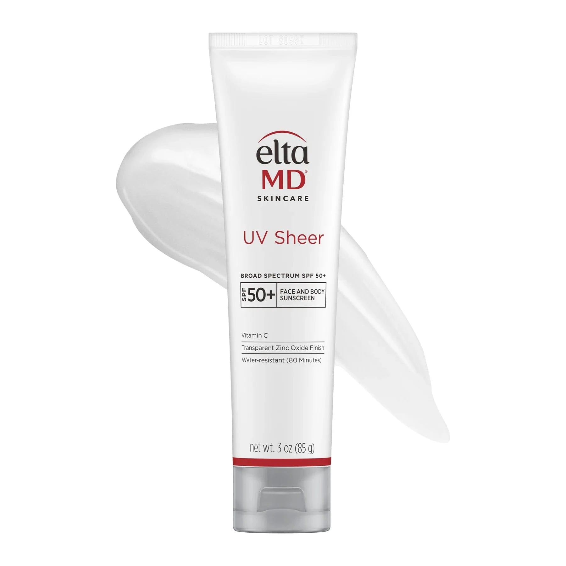 EltaMD UV Sheer broad spectrum SPF 50+ face and body sunscreen 3 oz. tube