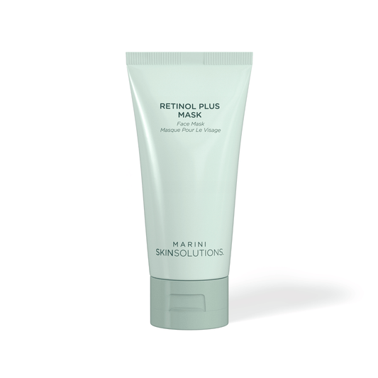 Marini Retinol Plus Mask for anti-aging and hyperpigmentation. Available at Exclusive Beauty Club.