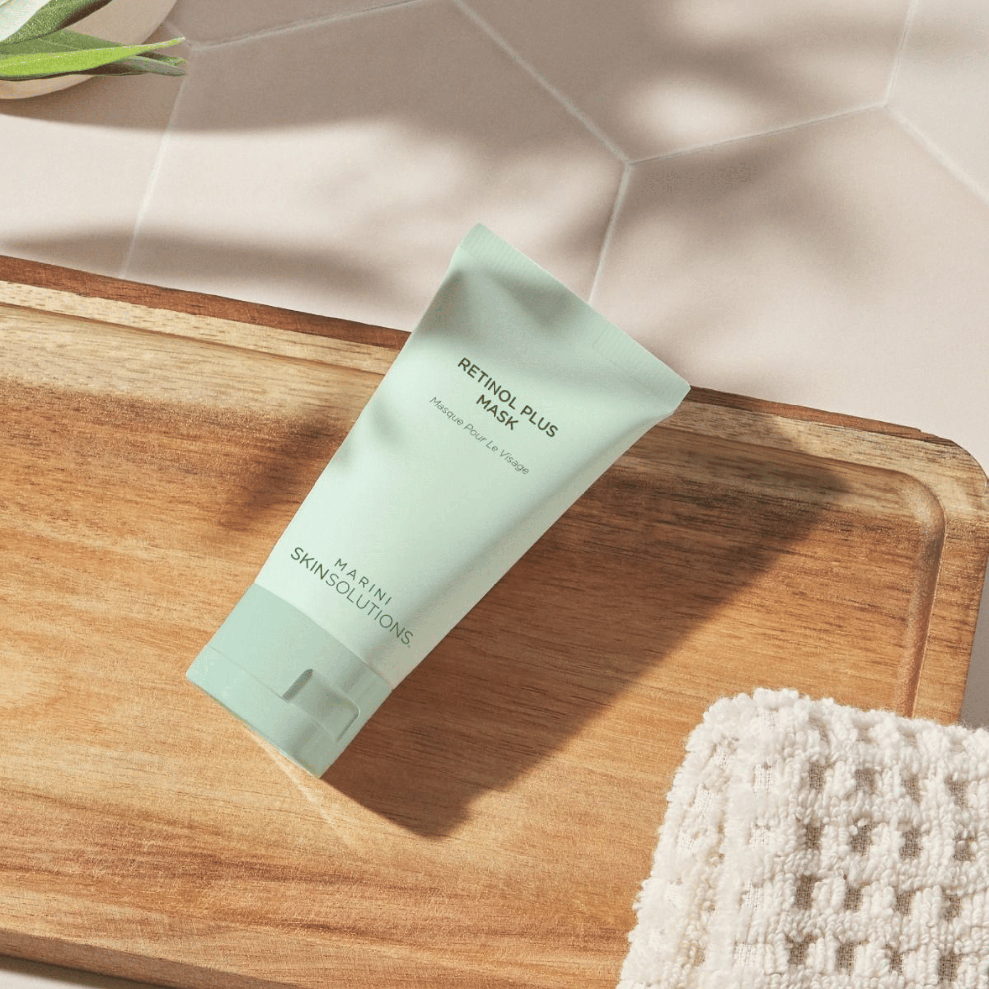 Marini Retinol Plus Mask for anti-aging and hyperpigmentation. Available at Exclusive Beauty Club.