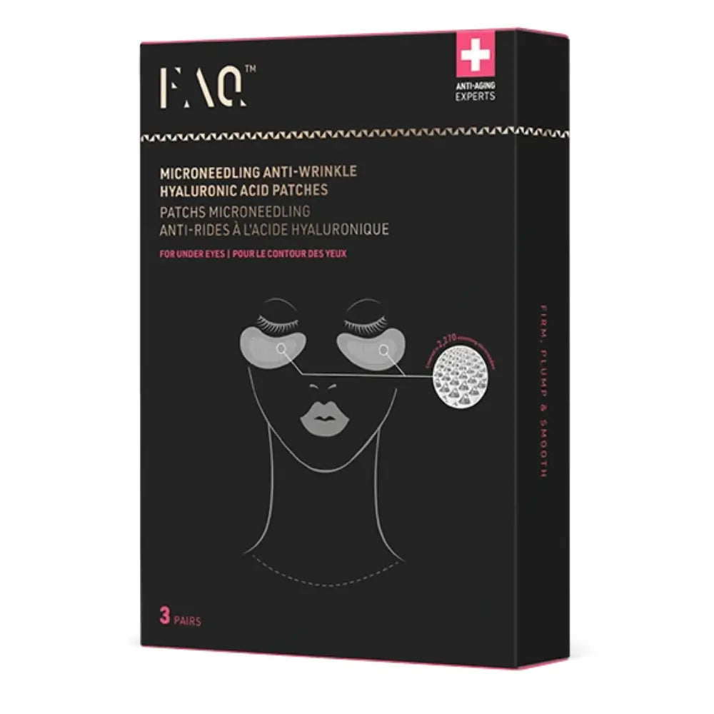 FOREO FAQ Microneedling Anti-Wrinkle Hyaluronic Acid Patches for Eyes