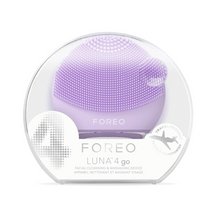 Cargar imagen en el visor de galería, FOREO LUNA 4 GO Facial Cleansing &amp; Massaging Device Travel Friendly Lavendar shop at Exclusive Beauty
