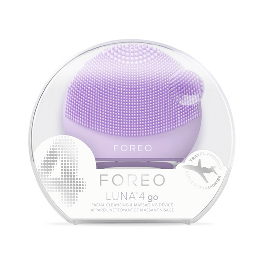 FOREO LUNA 4 GO Facial Cleansing & Massaging Device Travel Friendly Lavendar shop at Exclusive Beauty