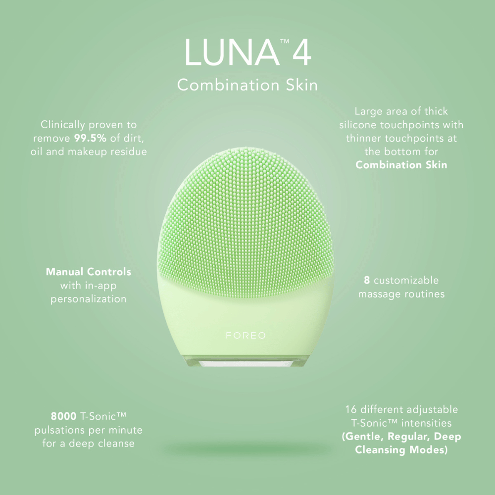 Foreo Luna 4 Combination shops Skin facial cleansing massager