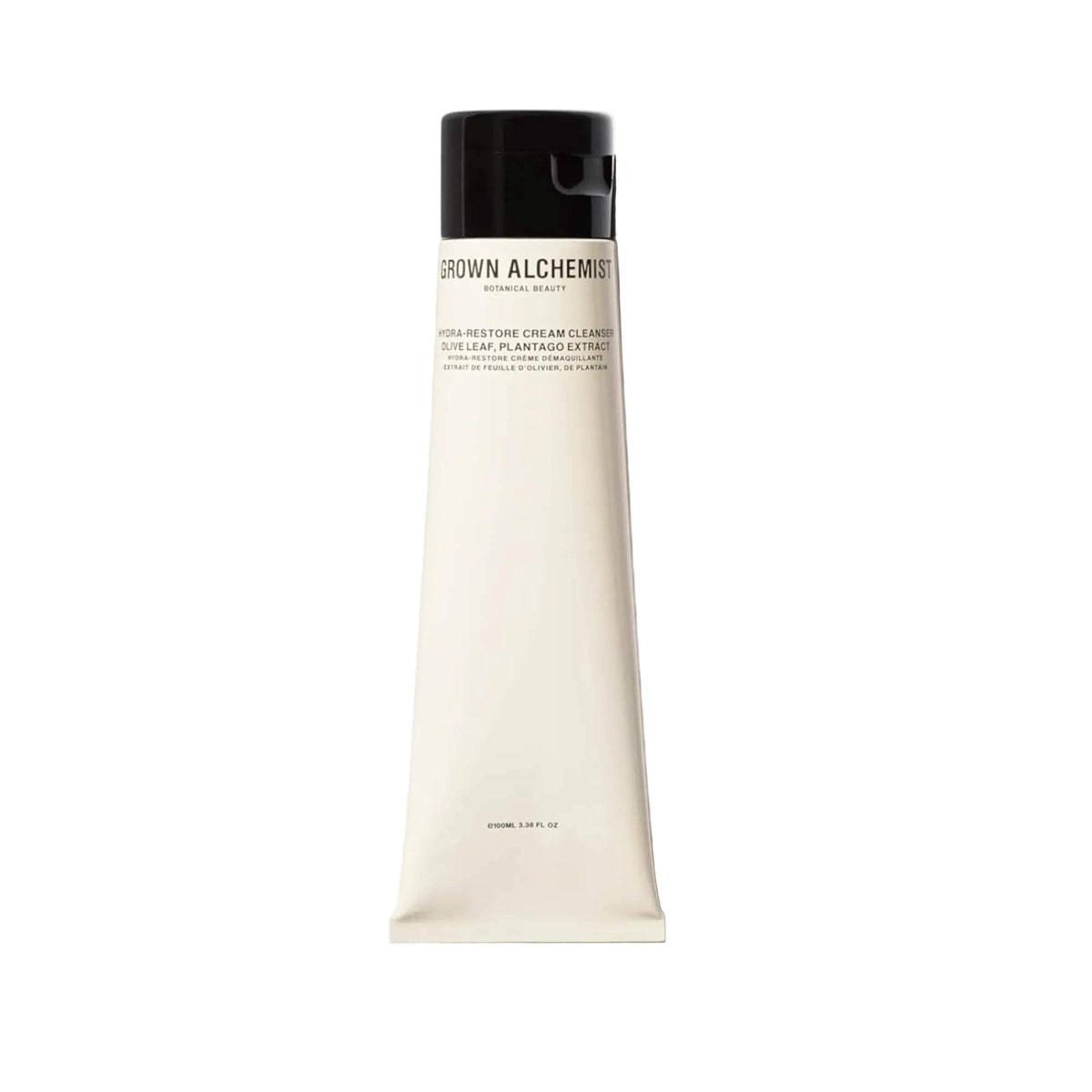 Tube of Grown Alchemist cream cleanser on a white background