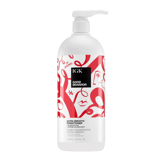 IGK Good Behavior Ultra Smooth Conditioner Liter shop at Exclusive Beauty
