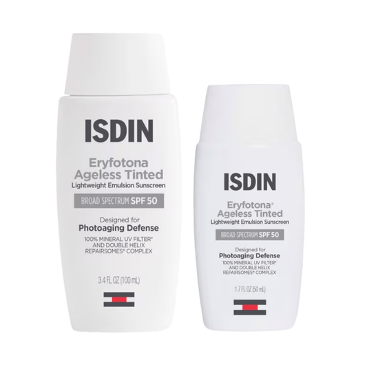 ISDIN Eryfotona Ageless Tinted Lightweight Emulsion Sunscreen SPF 50 New Formula Duo ($128 Value)