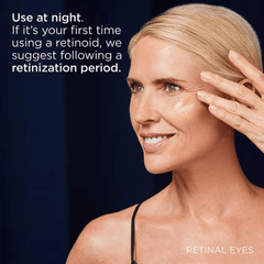 ISDIN Isdinceutics Retinal Eyes anti-aging eye serum for under-eye wrinkles and dark circles. Available at Exclusive Beauty Club.