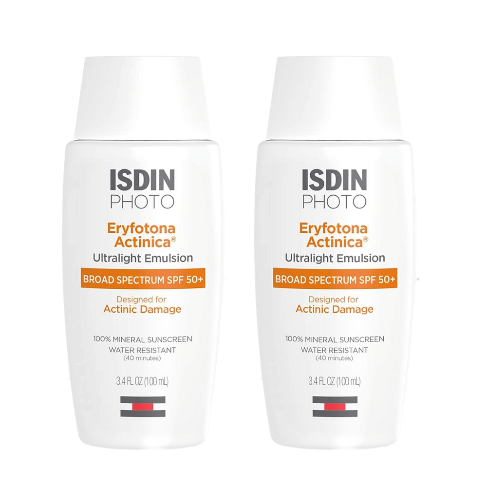 ISDIN Eryfotona Actinica Non-Tinted Broad Spectrum SPF 50+ Duo shop at Exclusive Beauty