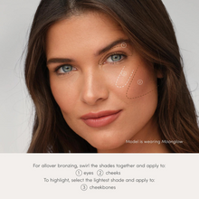 Load image into Gallery viewer, Jane Iredale Shimmer Bronzer Application Instructions Shop At Exclusive Beauty
