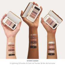 Load image into Gallery viewer, Jane Iredale PurePressed Eyeshadow Palette Storm Chaser Swatches Shop At Exclusive Beauty

