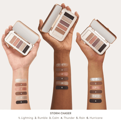 Jane Iredale PurePressed Eyeshadow Palette Storm Chaser Swatches Shop At Exclusive Beauty
