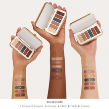 Load image into Gallery viewer, Jane Iredale PurePressed Eyeshadow Palette Solar Flare Swatches Shop At Exclusive Beauty
