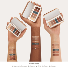 Jane Iredale PurePressed Eyeshadow Palette Solar Flare Swatches Shop At Exclusive Beauty