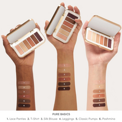 Jane Iredale PurePressed Eyeshadow Palette Pure Basics Swatches Shop At Exclusive Beauty