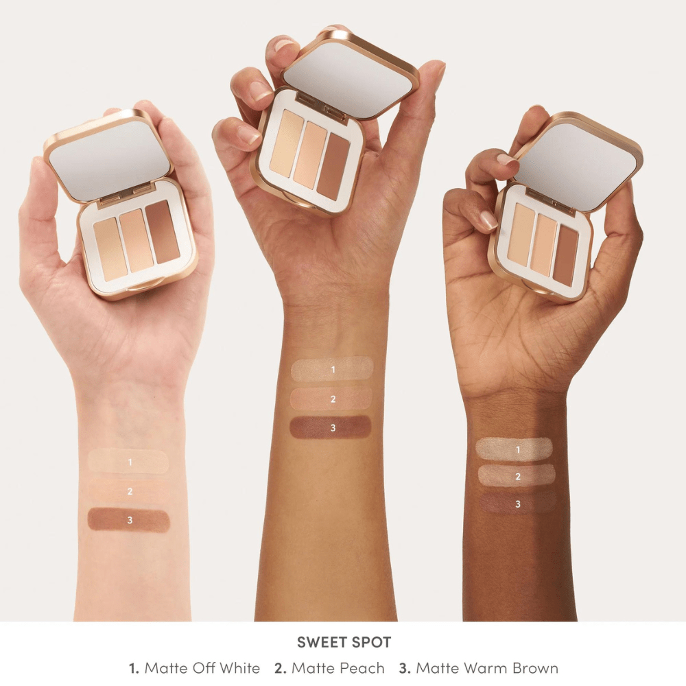 Jane Iredale PurePressed Eyeshadow Trio Sweet Spot Swatches Shop At Exclusive Beauty 3