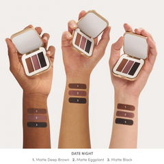 Jane Iredale PurePressed Eyeshadow Trio Date Night Swatches Shop At Exclusive Beauty