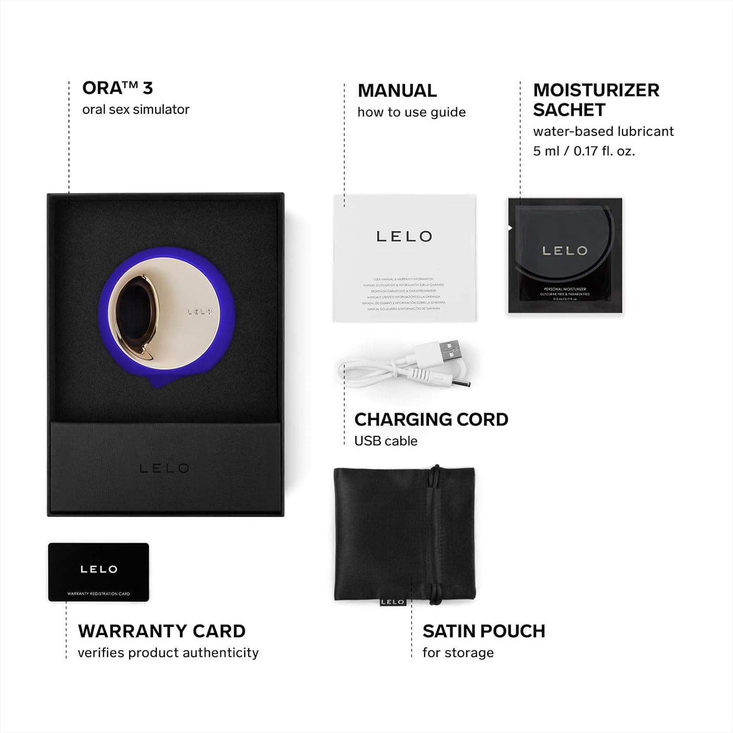 LELO ORA 3 Midnight Blue 2