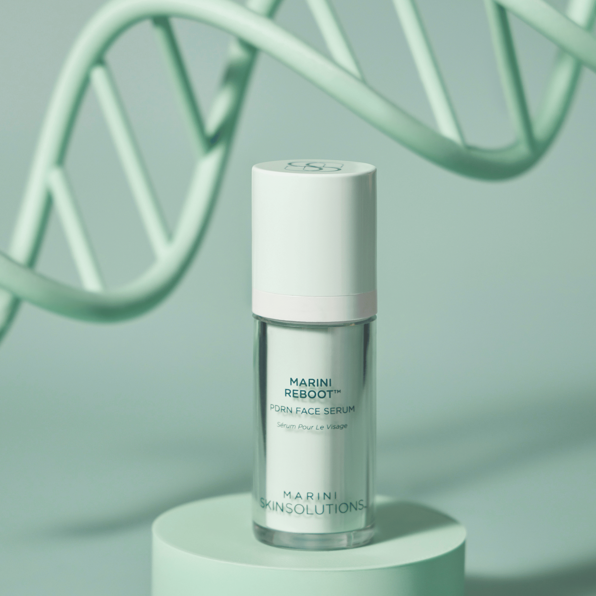 Marini Reboot PDRN Face Serum bottle. Available at Exclusive Beauty Club