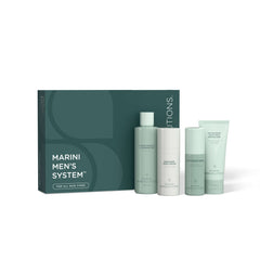 Marini Men's System skincare product set with packaging on a white background