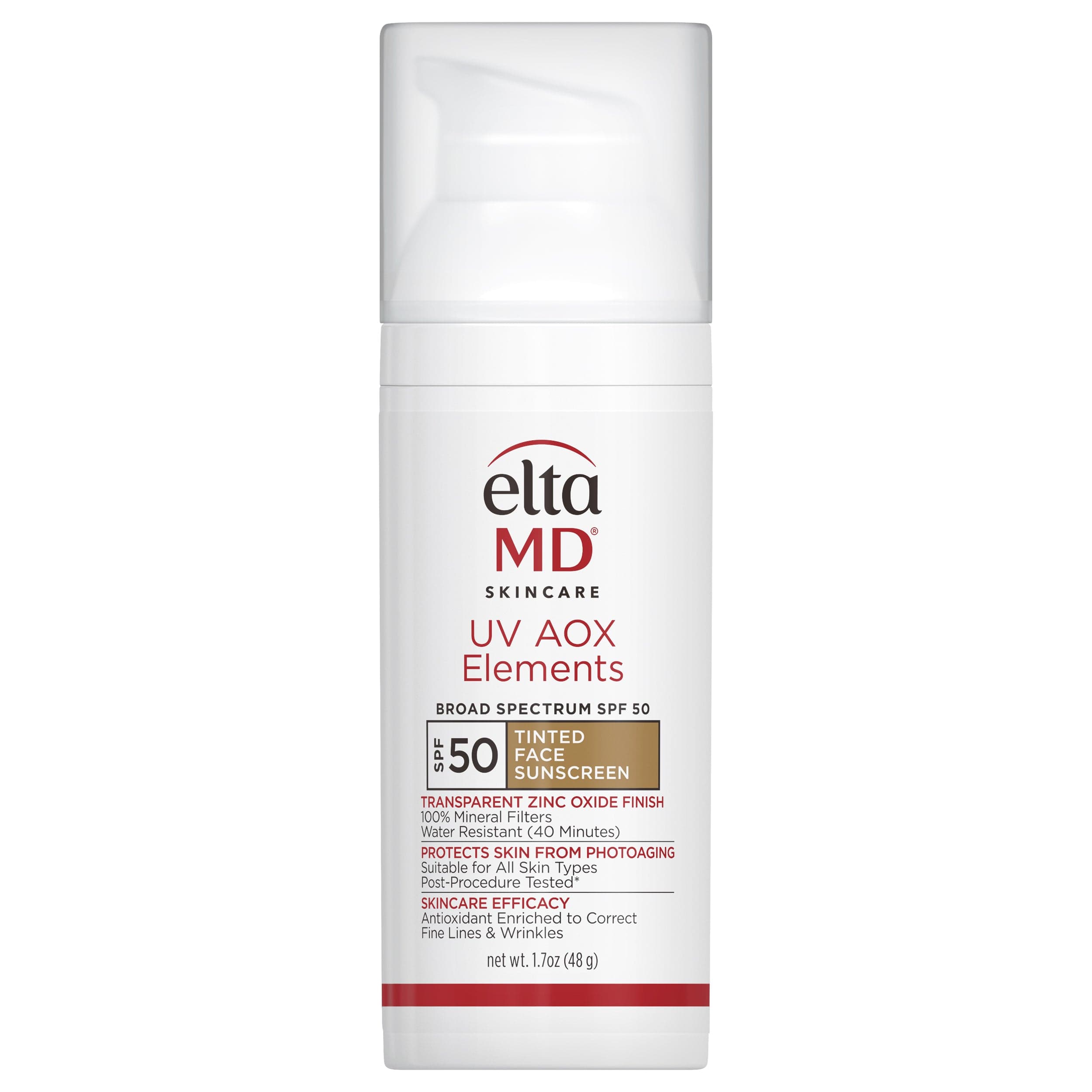 EltaMD UV AOX Elements SPF 50 Tinted Face Sunscreen shop at Exclusive Beauty Club