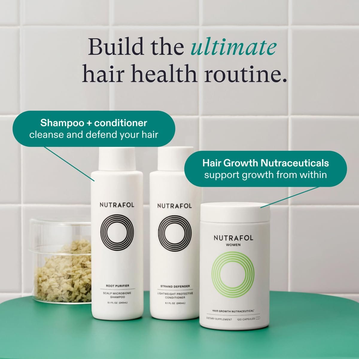 NUTRAFOL Women's Hair Growth Supplement - 120 Capsules (Refill) Exp 04/2027