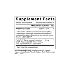 Nutrafol Hairbiotic MD Supplement Facts