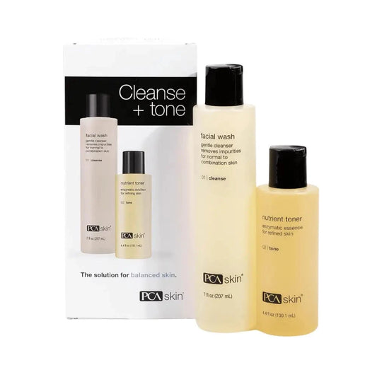 PCA Skin Gentle Foaming Face Wash, Hydrating Facial Cleanser, Removes Makeup and Hydrates and Purifies Skin, Good for Sensitive, Combination, Normal and Acne-Prone Skin, Gentle Face Wash and Toner